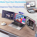 Laptop Screen Extender 14 Inch FHD IPS Portable Dual Triple Monitor Display USB C HDMI